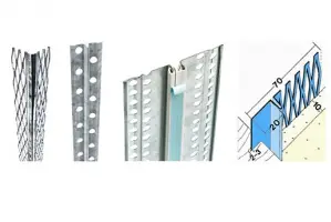 Colțuri interioare pentru tencuieli