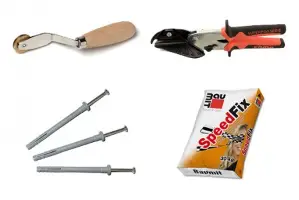 Finisaj + fixare tencuiala + lamele de tencuiala + profile