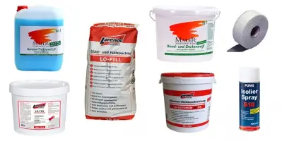 Pregatirea suportului - Compusi pentru tencuiala - Vopsele - Chimia constructiilor pentru zugravi