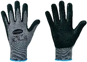 Handschuh Feinstrick HANDAN STRONGHAND®, grau, EN388+EN407, Gr. 11, VPE120, Z061311