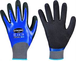 Handschuh LAREDO STRONGHAND® Nitril, blau/schwarz, vollbeschichtet, EN388, Gr. 10, VPE144, Z063410