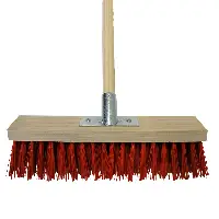 Straßenbesen 40cm Elaston gewellte Ausführung mit Halter u. Stiel 28/1600mm, Z070468