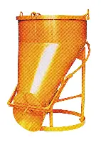 Siloz pentru beton 1021.10, 750l rotund, cu manetă, Z1021750