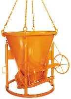 Siloz de beton 1011.8H, 500l conic, cu roată de mână, Z1050H