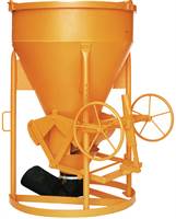 Siloz pentru beton 1016.13H, 1250l cilindric-conic, cu roată de mână, Z10870