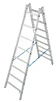 Sprossen-Doppelleiter Alu KRAUSE® STABILO® 2x8 Sprossen 2,35m, AH= 3,55m, Gew. 8,5kg, Z124920