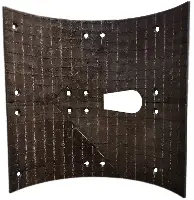 Verschleiß-Panzerblech-Satz, 4-teilig, mit Auslauf Mitte, 10mm für BMS ALPHA CR, Z12756