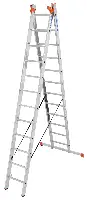 Vielzweckleiter Alu KRAUSE® MONTO® 3x12 Sprossen 4,35-8,60m, Treppenf., Gew. 27,5kg, Z129789