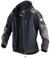 Strickjacke KÜBLER WEATHER dunkelgrau/schwarz 440 g/m² Gr. 3XL, Z174198993XL