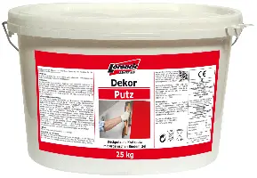 Dekor-Putz Kratz 3,0mm, farbig, Verbrauch 3,9kg/m², 25kg/Kübel, 32Kübel/Pal, Z2509325LO