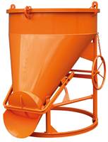 Siloz pentru beton 1021.10H, 750l rotund, cu roată de mână, Z30260