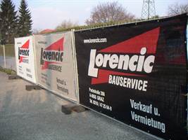 Gard de protecţie vizuală pentru construcţii, 340 x 175cm, imprimare digitală, 11-20 bucăţi, 330g/m², Z34017510