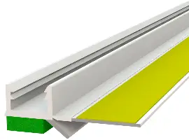 Putz/Schutzleiste 10mm,außen GRÜN,DL,flex. Abriss, 2,5lfm/Sta 60Sta/Kart 42Kart/Pal, Z3775250LO