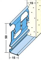 Profil pentru închiderea tencuielii 1214, 15mm, 3 ml/bară, 1 legătură = 75ml, 25 bare/legătură, 60 legături/palet, Z41214300