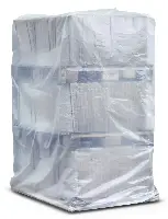 Husă pentru palet, din PE, 1300 x 1100 x 1700mm / 0,125mm grosime. Volum interior: circa 1100 litri. 10 bucăţi/legătură,...