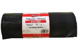 Sac de gunoi, 240 litri, negru, 10 bucăţi/rolă (1000 x 125mm / 65? grosime), 8 role/cutie, 32 cutii/palet, Z46115
