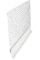 Profil din PVC cu înfigere, pentru şine de soclu WDVS, 2,5 ml/bară, cu ţesătură WDVS, 25 bare/cutie, 72 cutii/palet,...