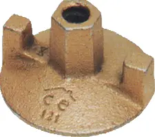 Zweifl. Tellermutter Guss 100mm verzinkt, Z4810121