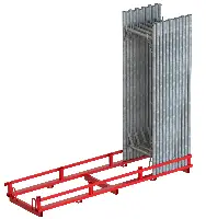 Palet pentru cadre verticale, pentru 45 de cadre, vopsit, Z48110100