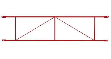 Balustradă dublă, modul, 1,25m, vopsită,, Z481300