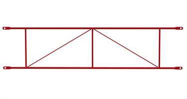 Balustradă dublă, modul, 32G, 2,50m, vopsită, 10kg, Z48132