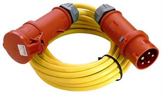 Cablu electric pentru construcţii, 5 x 4,0mm, 50ml, cu fişă şi conector, 32A, Z5405032