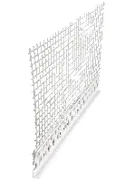 Profil WDVS închidere tencuială, PVC, ţesătură, 2,5 ml/bară, grosime tencuială 5mm, 25 bare/cut, 109 cut/pal, Z6410305001