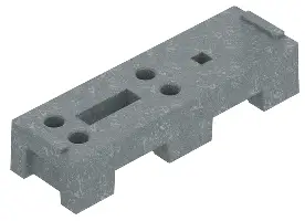 Picior din material reciclat, 767 x 247 x 160mm, 24 bucăţi/palet, Z7004418