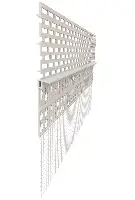 Profil pentru aerisirea acoperişului, din PVC, cu țesătură, 2,5 ml/bară, 25 bare/cutie, 20 cutii/palet, Z9224LO