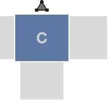 Nacelă "C" GEDA 500Z/ZP 2, 1,6x1,4x1,1/1,8m, 2 clape de încărcare, 1 clapă de descărcare, ZG1045