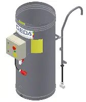 Oală pentru cablu, cu cablu atârnat, pentru înălţime de transport de 50m, GEDA 500Z/ZP 2, ZG1088