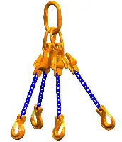 Lant de ridicare PEWAG 4 brate 2,0m, lant d=10mm, 8000kg, ajustabil, ZKG83201