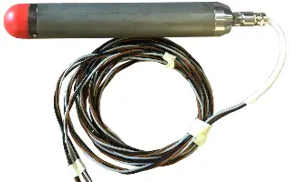 Ersatzflasche LAIER LATI U 57, 230V, d= 57mm, mit Gummivibrokappe und 6m Litze, ZLATI57UEFG