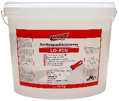 Masă de şpaclu LO-FIN, gata preparată, aplicabilă prin stropire, bază: dispersie de răşini sintetice, 25kg, 24 găl/pal,...
