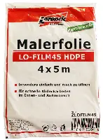Folie de acoperire LO-FILM45 HDPE 4x5m 20Buc/Cutie, 90Cutii/Pal, ZLOFILM45
