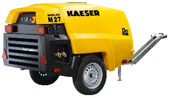 Kompressor KAESER SET M27PE 2,6m³, 7,0bar, ungebremst, inkl. Werkzeugöler, ZM27PE-SET