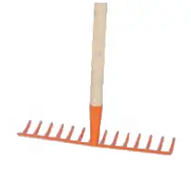 Greblă pentru grădină, 16 dinţi, cu coadă UA5, ZR0160G