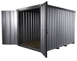 Schnellbaucontainer SC3000+ 4x2m (stirnseitig zweiflügelige Türe) auf der 2m Seite, ZSC30004X2SZ1