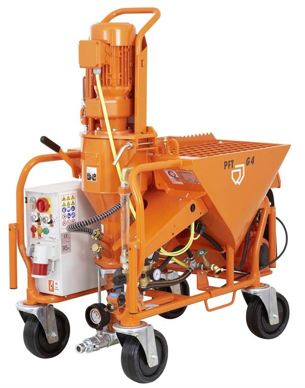 Pompă de malaxare PFT G4 Standard cu coloană de amestecare din cauciuc, 6,05kW 400V, Z00424081