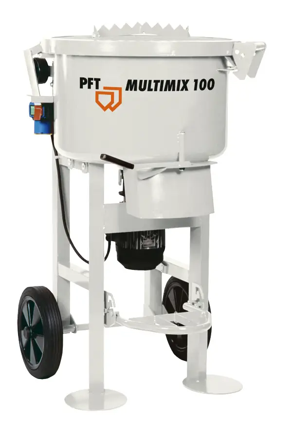 Mixer cu amestecare fortata Mixer cu amestecare fortata PFT MULTIMIX 100 2.0kW/230V/50Hz capacitate 100l, Z00627405