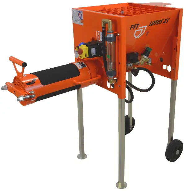 Malaxor cu amestecare continua PFT LOTUS XS R pt Masa Spaclu 230V/1,3kW cu Tub amestecare din cauciuc, Z00754071