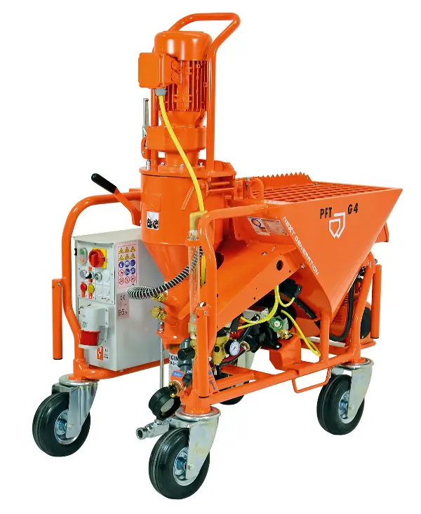 Pompă de malaxare PFT G4 smart, 6,05kW, 400V, cu pompă ridicătoare de presiune. Set PROMO - accesorii incluse, Z00763122SET