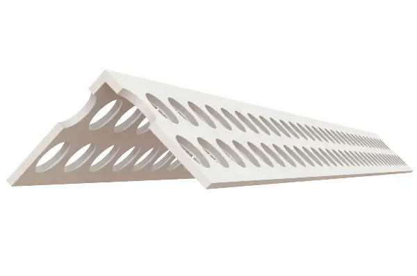 Vinclu-colţar din PVC, 25 x 25mm, 3,0 ml/bară, 50 bare/legătură, 40 legături/palet, Z0160605