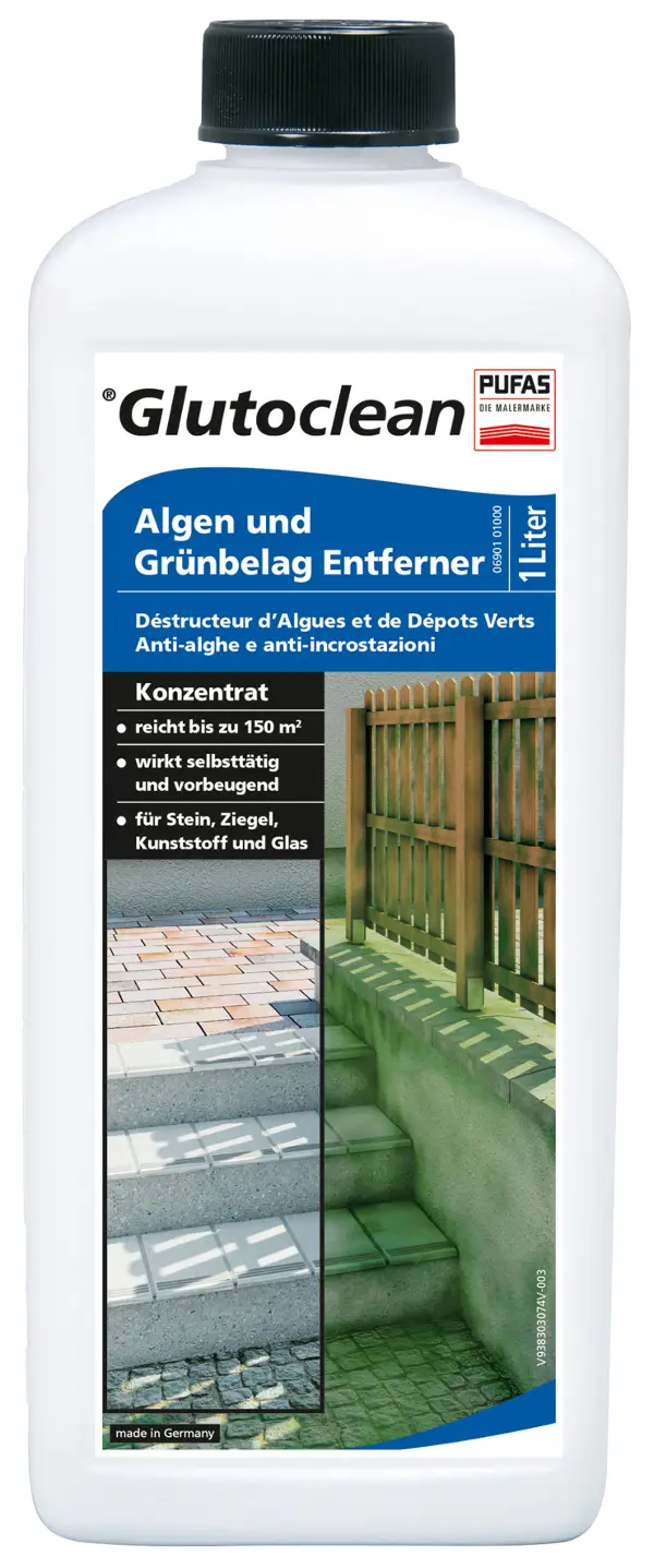 =§= Algen-Grünbelag-Entferner GLUTOCLEAN® 1l/Flasche VPE4, Z038303074