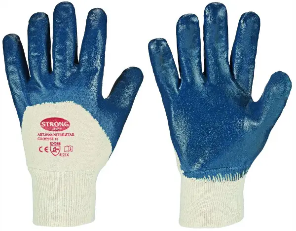 Handschuh NITRILSTAR STRONGHAND®, dublu imersată, manşetă tricotată, EN 388, mărime 11, Z052711