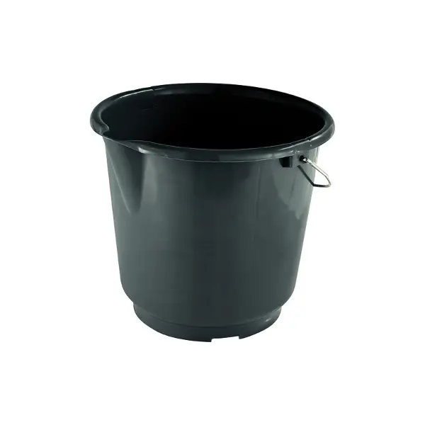 Găleată neagră, 15 litri, cu toartă, 360 bucăţi/palet, Z10126349