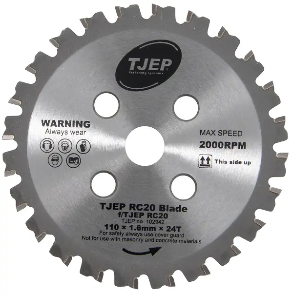 Diamantsägeblatt TJEP RC20 110x1,6mm für Bündig-Stahlsägen TJEP RC20/RC20A, Z102942