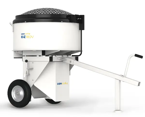 Malaxor cu amestecare forţată DIEM DZ, 180V, mobil, 400V / 7,5kW, volum: 295L, amestec: 180L, 426kg, Z10571