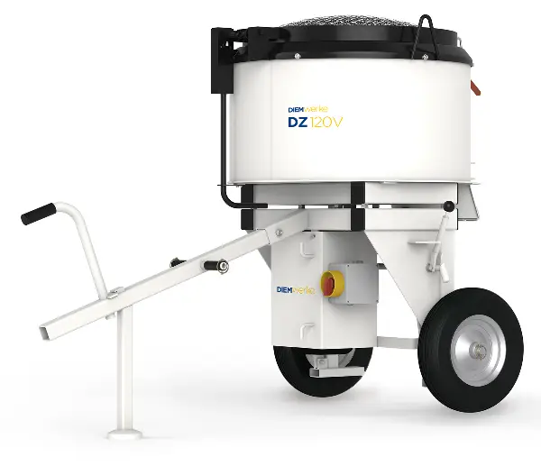 Malaxor cu amestecare forţată DIEM DZ 120V, mobil, 400V / 4,0kW, volum: 196 l, volum de amestecare: 120 l, 272kg, Z10727