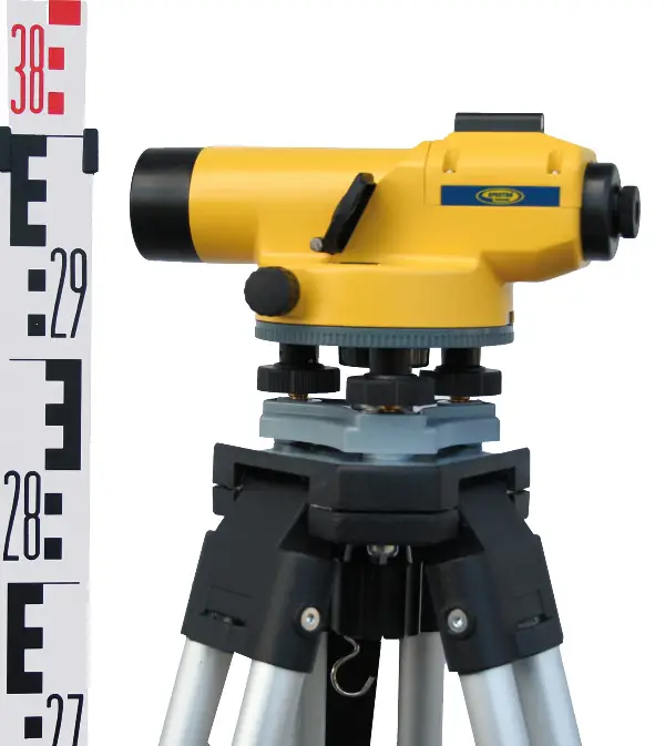 Set de nivelment SPECTRA AL 24M automat., compl. cu tenimetru 5m, stativ nivelă 82-147 cm, Z110124